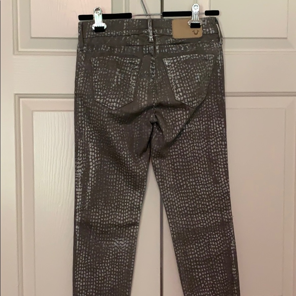True Religion Gray Speckled Jeggings